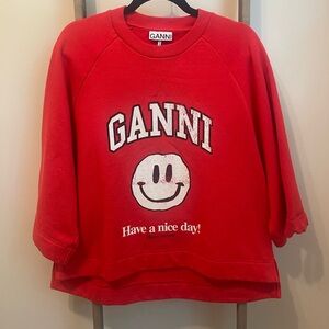 Ganni “have a nice day” sweatshirt